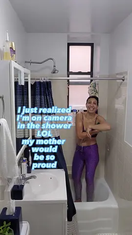 Stink be gone! #showerthoughts #showerideas #stinkyclothes #workoutclothes #whynot  #showerwithyourclotheson #havefun #nycliving #sensation