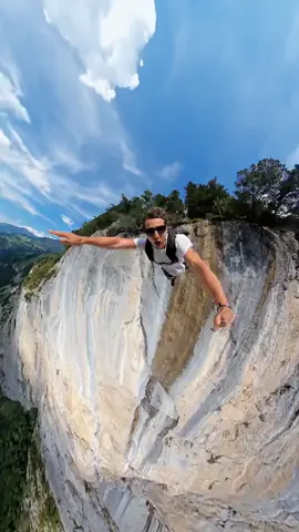 Who needs their morning adrenaline kick? 🤯 Strap in for Swiss BASE jump with @Jonathan Perry + #GoProMAX for just that. #gopro #base #basejumping #skydiving #crazy #fyp 