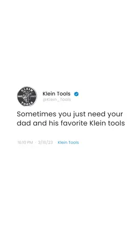 Not all heroes wear capes, but great dads carry Klein Tools. Thank you to all the fathers out there. Happy Father's Day! #KleinTools #FathersDay
