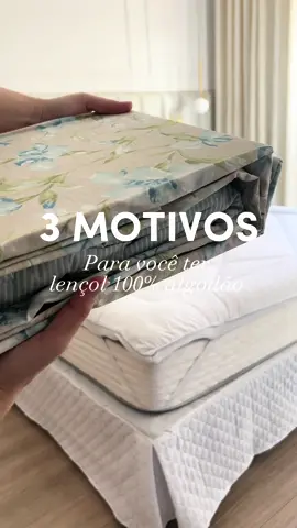 Motivos para vc ter jogo de lençol 100% algodão, vem conferir•  Você tem lençóis de algodão? Enviamos para todo Brasil• www.amhomedecor.com.br  #lar #camaposta #decor #decoracao #colcha #quartodecorado #lencol 