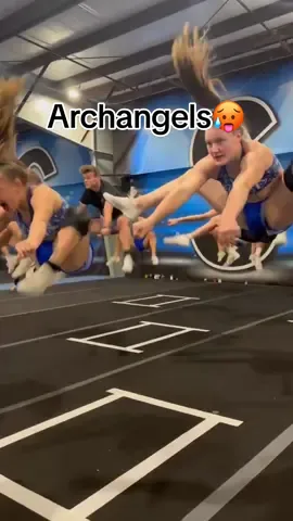 Jump technique with Archangels! 🥵🔥 #cheer #cheertok #archangels #level6 #seniorcoed6 #jumptechnique #jumpdrills #toetouch #stlouis #cheerstlouis #fyp 