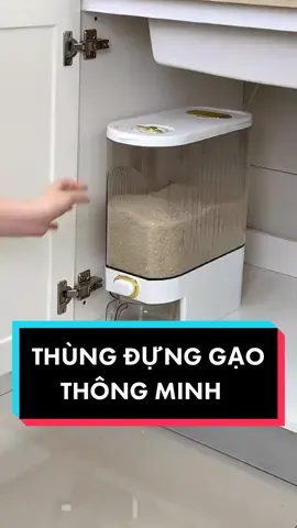 Thùng đựng gạo thông minh công nghệ Nhật Bản, chống ẩm chống mối mọt #thùnggạo #thùnggạothôngminh #review #vairal #fypシ #xuhuong #giadungthongminh #giadungtienloi 