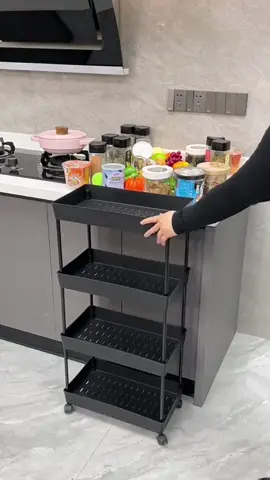 Rak Persegi Dapur Plastik 4 Susun Portable, Mau? Klik di keranjang kuning ya #rakpersegi #rakpersegisusun #rakdapur #TikTokImpact 