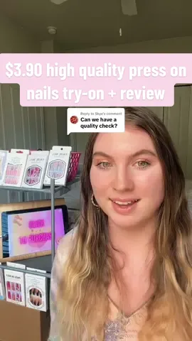 Replying to @Skye   the LONG-AWAITED try-on test for the $3.90 tiktok shop press-ons! #queentayshops #nailtok #pressonnails #pressonnailstutorial #nailtutorial #TikTokShop #tiktokshopcreator #tiktokshopfinds press on nails nailtok nail review press on nails review nail tutorial press ons tutorial press on nails tut for beginners beginner friendly 