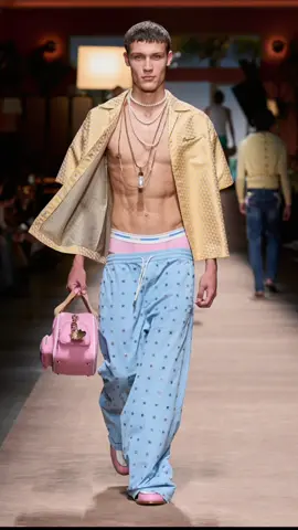 In this collection more than clothes… the models were showing skin, but we love that for them 😝 #dsquared2 #ss24 #springsummer2024 #menswear #menswearfashion #mensfashion #mensfashionshow 