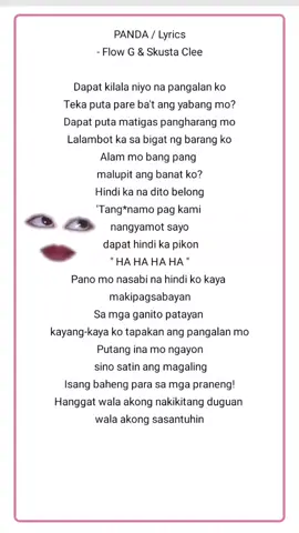 PANDA - Flow G & Skusta Clee 🔥🤭🤟 #panda #flowg_SkustaClee #songlyrics #sings #fyp #FORYOU #ForYou 