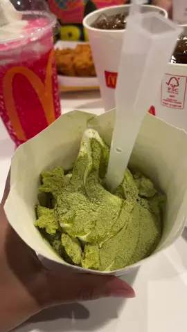 Nangis banget ini enakkk 😭😭 #matcha #matchamcflurry #mcdonalds 