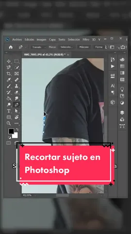 Recorta un sujeto en Photoshop así de fácil 🥵 #graphicdesign #design #creativedesign #diseño #diseñografico #tips #diseñador #diseñadorgrafico #designer #graphicdesigner #quicktips #tip #photoshop #photoshoptip 