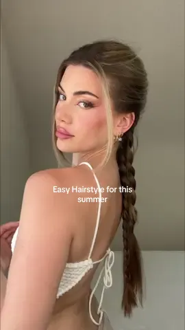 Cette coiffure est si simple et si canon 🫶🏼 #hairstyle #hair #hairtok #longhair #hairtutorial #hairstyletutorial #braids #longhairstyles 