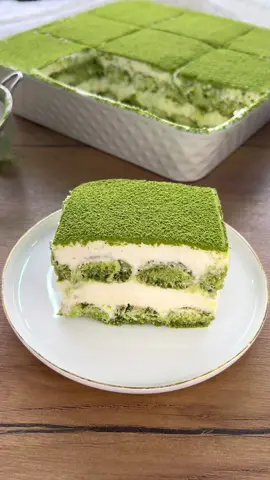 MATCHA TIRAMISU 🍵🤍  English & Arabic Recipe Below👇🏻: مقادير كريمة الماسكربوني: 100 ج سكر  5 صفار البيض (100 ج)  500 ج جبنة الماسكربوني (باردة) 400 ج كريمة خفق (باردة) 10 ج معجون فانيلا  مقادير سيرب الماتشا: 20 ج ماتشا  50 ج سكر  350 ج ماء دافئ  -بسكوت ليدي فنجرز lady fingers أي شركة الكمية المستخدمة تقريبًا 300ج من البسكوت. -ماتشا   Mascarpone Cream Ingredients:  100 g sugar  5 egg yolks (100 g)  500g mascarpone cheese (cold)  400g whipping cream (cold)  10 g vanilla paste  Matcha syrup ingredients:  20g matcha powder  50 g sugar  350 g warm water  -Lady fingers biscuits, any company  The amount used is approximately 300g of biscuits.  -Matcha #matchatiramisu #matcha #tiramisu #fyp #fypシ 