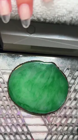 New set of gel x nails 💚 #sunsetnailbar #gelx #nails #gelxnails #nailsartvideos #fypシ 