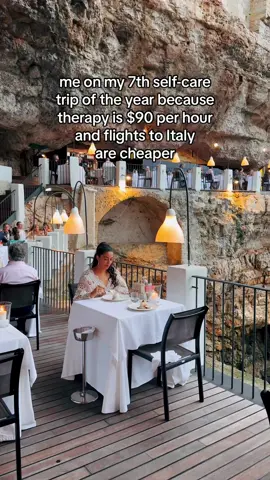 And because almost everything can be solved with italian food 🤌 #traveltiktok #europetravel #puglia #grottapalazzese 