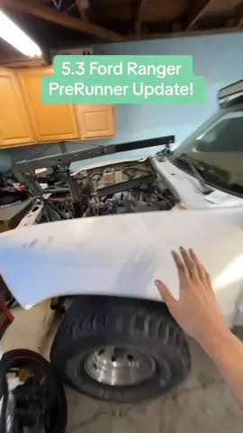 Can you guess what mounts i went with?? #lsswap #v8swap #fordranger #carcommunity #cartiktok #rangers #engineswaps 