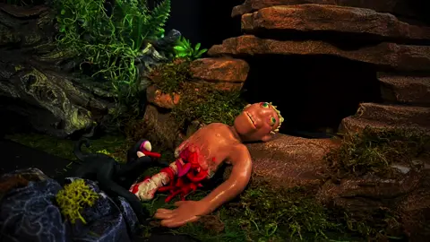 “One with nature” #animation #claymation #clayart #clay #stopmotion #horrortok #scary  