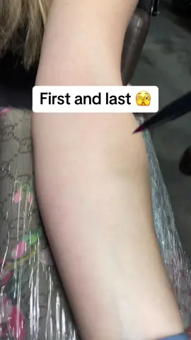 She drove how far for her first#tattoos #tattooartist #tattooartistsoftiktok #fyp #foryou #tattooideas #finelinetattoo #fineline #forearmtattoo #tatted 