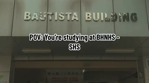 POV: You’re studying at Batasan Hills National High School - Senior High School