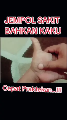 Jempol tangan kaku susah di gerakan bahkan di tekuk lakukan terapi ini #sakitjari #jempolkaku #kasihjempol 
