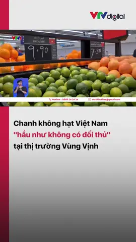 Nhiều mặt hàng nông sản Việt Nam thời gian qua đã và đang tạo được chỗ đứng tại các thị trường vùng Vịnh, đặc biệt là chanh không hạt #vtv24 #vtvdigital #tiktoknews #chanhkhonghat #vungvinh