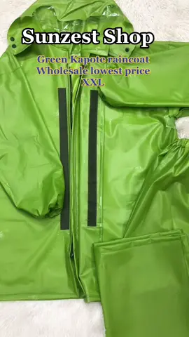 Green Rubberized Raincoat for Adult #goodquality #raincoatwaterproof #makapalkapote #seasonalsales #sunzestshop 