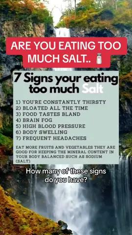 ARE YOU EATING TOO MUCH SALT.. 🧂 #salt #sodium #health #DidYouKnow #laviahealth 
