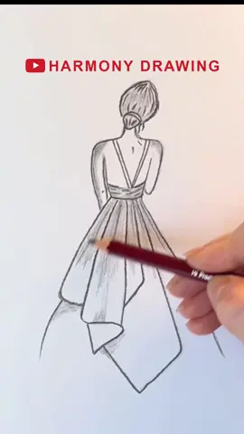How to draw a Fashion Girl in a Beautiful Dress  || Gown design || Easy Pencil Drawing https://www.youtube.com/@HarmonyDrawing #harmonydrawing  #pencildrawing  #girldrawing  #pencilsketch  #traditional  #beautifulgirl  #cutegirl  #prettygirls  #artwork  #art  #artgallery  #artoftheday  #drawing  #drawingsketch  #drawingart  #drawingoftheday  #drawingtutorial  #drawings  #drawingchallenge  #pencil  #model  #design  #drawingschool  #landscapepainting  #girl