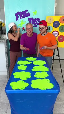 Frog Toss fun family game for everybody 🤩 Part 1  #fyp #game #tiktok #foryou #viral #forfun #familygame #partygame #fun #family 