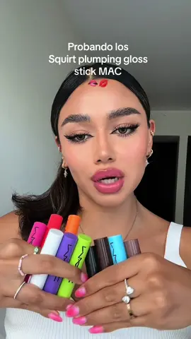 Los ame 🫦 ¿los probarían? #macsquirtplumpinggloss  #squirtplumping #plumpingloss #macglossstick #macgloss #plumpingglosses #maccrew #lipswatches 