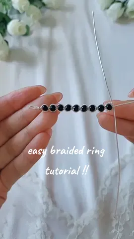 make a braided ring in 5 min! support my shop! every order comes with a free ring ♡ #wirering #wireringtutorial #wireringmaking #jewelrymaking #jewelrytutorial #braidedwire #beads #beadsjewelry #ring #ringtutorial #ringmaking #ringmakingtutorial #jewelrytiktok #beadtok #SmallBusiness #handmade #handmadejewelry #tutorials 