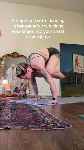 Stay tined for how to actually land, but actually this helps to control that jump. #yoga 