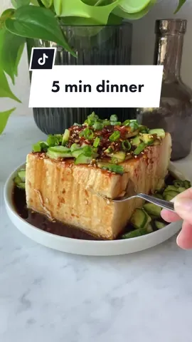 “Raw” tofu is so underrated #easydinner #tofu #easyrecipe 
