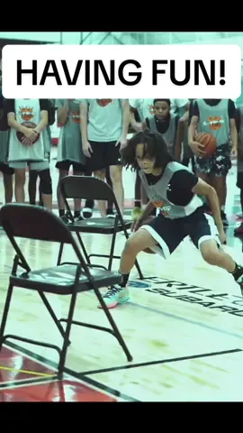 HAVE FUN THIS SUMMER WHEN YOU ARE WORKING ON YOUR HANDLE!!!  Try freestyling in drills… it can build confidence in players!!! #hoopstudy #basketball🏀 #summerworkout #basketballskills #basketballtraining #summerbasketball 