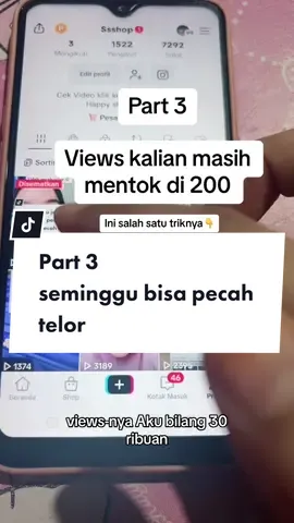 Views kalian masih mentok di 200  Ini salah satu triknya 😱 #affiliatorpemula 