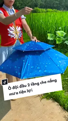 Ô đội đầu 2 tầng che nắng mưa tiện lợi - #hottrend  #xuhuong #giadungthongminh #thinhhanh #tiktokshop #foryou #gocsangtao #review #LearnOnTikTok #theanh28 