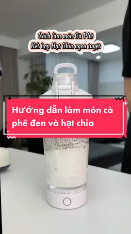 Hướng dẫn làm nước uống từ cà phê đen và hạt chia. #healthy #songkhoehevui #trendtiktok #hatchiagiamcan #trending #xuhuong 