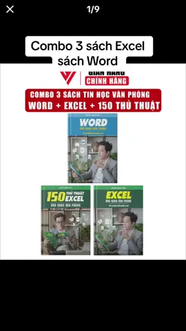 Combo 3 sách Excel  sách Word #xuhuong #congvieccuatoi #tiepthilienket #trending #viralvideo #LearnOnTikTok #fypシ 