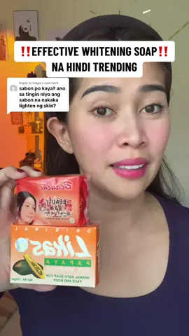 Replying to @Raige   napakatagal na sa market, quality at subok na effective! Hindi nga lang trending #honestreview #whiteningsoaphonestreview #whiteningsoap #soap 