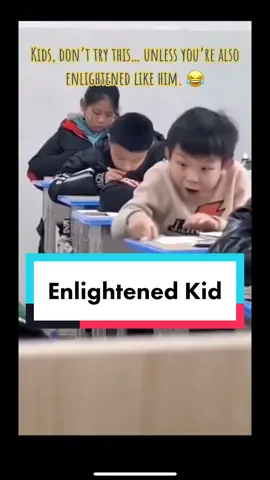 He is apparently getting his answers from the Universe. Good for him. 😊 #testtaking #funny #kid #student source: kahkahazede on twitter #fy #fyp #foryou #foryoupage