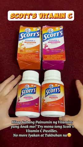 SCOTT’S VITAMIN C 50pcs PASTILLES🍊 -FOR IMMUNE SYSYTEM- SCOTTS DHA 60pcs GUMMIES🍓 -FOR BRAIN DEVELOPMENT- ✨Benefits of Scott’s Vitamin C✨ -Helps Support Collagen formation for Healthy Skin, Bones, Teeth, and Immune Function. Chewy & Tasty Pastilles 😋 #scotts #scottsvitaminc #scottspastilles #scottsvitaminckids #scottsdhagummies #scottsdha 