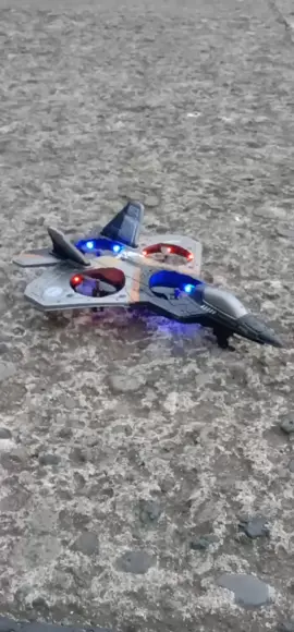 RC plane. V17 Drone Quadcopter. Stunts. Rolls. LED lights. Inside or outside flight. F22 Raptor Fighter Jet. Rechargeable. Remote Control 
