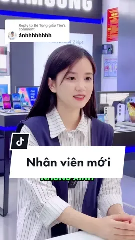 Replying to @Bé Tùng giấu Tên  Nhân viên Ngọc Ánh mới nhưng Xinh 😫 #hoanghaangels #hoanghamobile #teamangel #cuahangdienthoaibaton #funny #ngocanh 