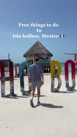 free/cheap things to do in holbox, mexico 🇲🇽 This doesn’t include any boat trips/paid tours but there are plenty of them too which id also reccomend! 🇲🇽❤️ #mexico #holboxisland #holboxmexico #freeactivities 