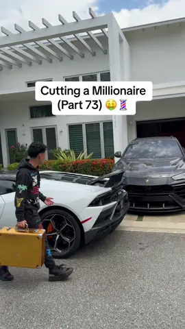 Wow @Timepiecetrading paid me a 5k tennis chain for the haircut 🙏 #fyp #foryou #haircut #miami 