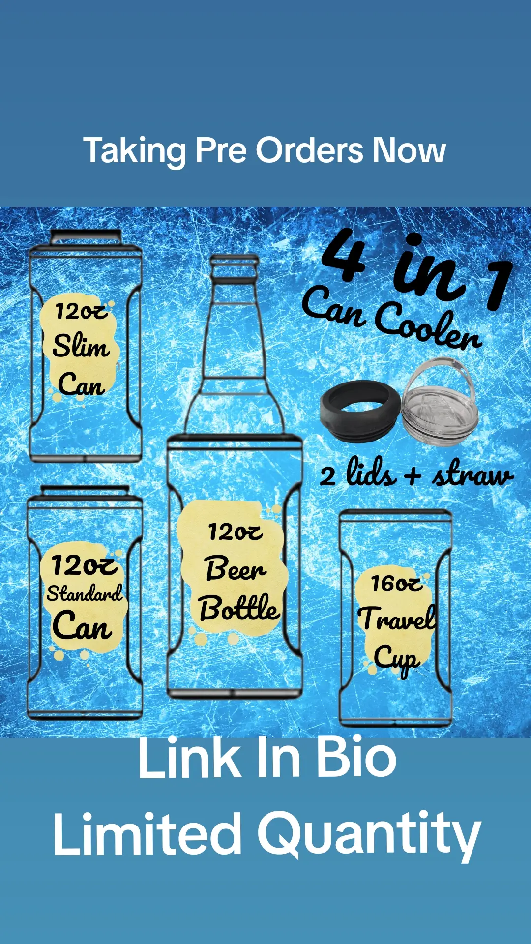Taking pre orders now. get yours today shipping as early as Monday. #16oz #cancoolers #sublimation #sublimationprinting #beer #cooler #preorder #limitedquantity 
