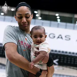 Blessing ya timelines with Auntie A and Baby Pearl content 🥺🥰 #ajawilson #WNBA #ALLINLV #babiesoftiktok #lasvegasaces 