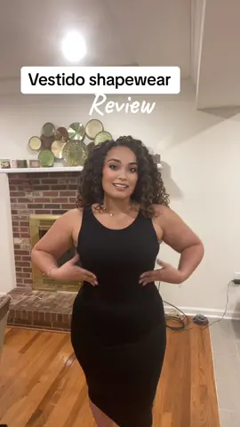 Vestido shapewear de #TikTokShop #tiktokshopshapewear #tiktokmademegetit #blackdresstrend #bodycondress #blackdress #viralshapewear 