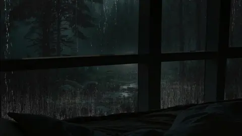 Goodbye Fatigue to Sleep Instantly w/Torrential Rain Storm on Cozy Window at midnight Forest - Rain Ambience for your goodnight's sleep #rain #rainambience #raintosleep #rainforest #rainsounds #rainstorm #rainsound #rainsoundsforsleeping