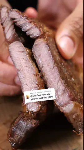 Replying to @n.jezze ya'll rockin with well-done steaks? 🥩 #welldone #steak #ramsayreacts  🎶RiftiBeats