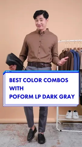 Color combos Poform Long Pants Dark Gray Edition ✨#Livehaf #YourDailyWear #celanabahanslimfit #celanaformalpria #celanabahankerja #VikingRise 