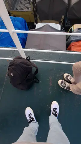 sunset di atas #kapallaut  #jowopride #pelabuhanketapangbanyuwangi #bali #nyore #sanset 