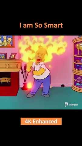 Homer: I am so smart!🔥#thesimpsons #homersimpaon #homerdance #hitpaw #4kanimepaw #4kanimeclips #thesimpsonsfunnymomments 